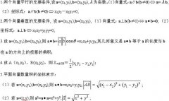 平面向量知識(shí)——2022四川成考高起點(diǎn)數(shù)學(xué)（文）