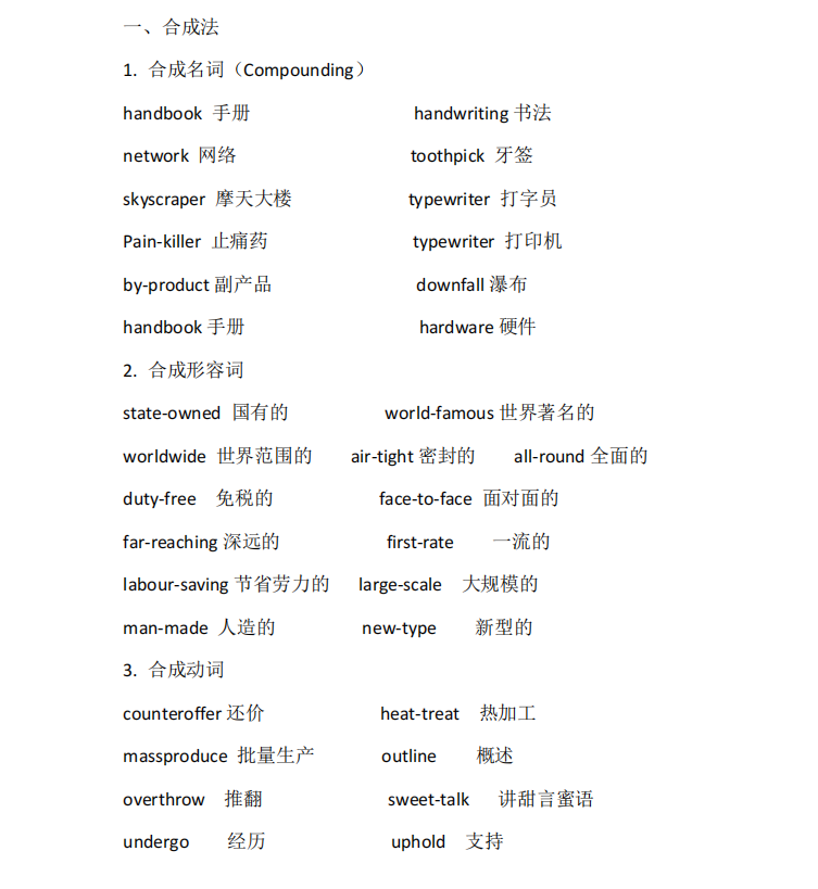 專升本《英語》復習資料（六）(圖1)